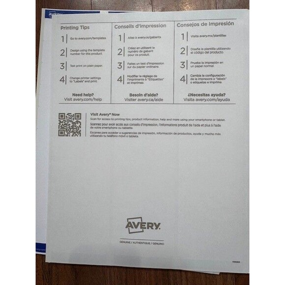 Avery 8460 & 8160 Address Labels 240 Labels 1" x 2 5/8" - Picture 8 of 9